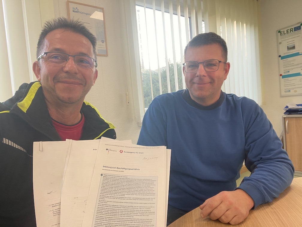 Arbeitsvertrag für eine Fachkraft